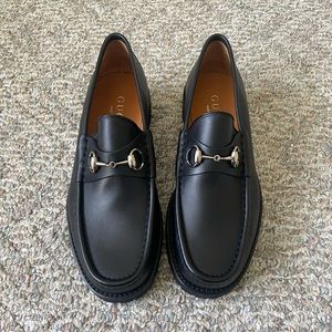 Gucci Mens Horsebit loafers in black